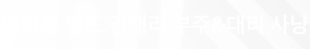메이플월드 부주